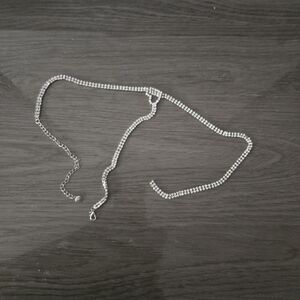 Rhinestone Heart Necklace